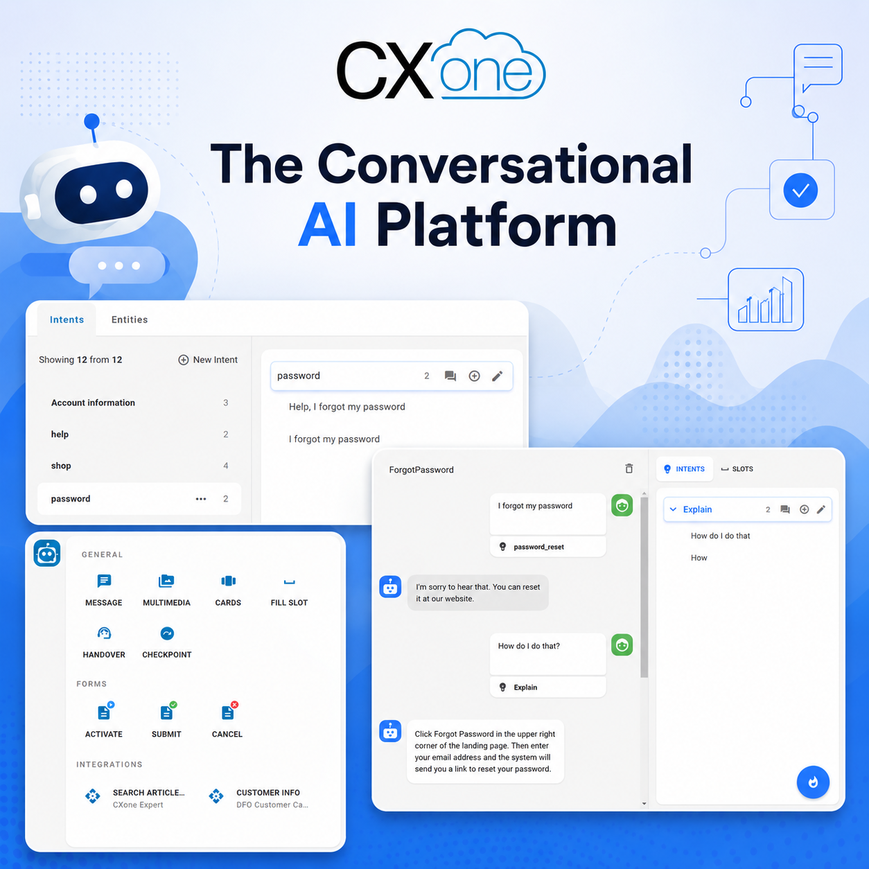 CXone Bot Builder – enterprise konverzační AI